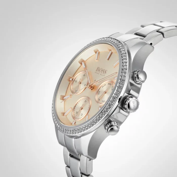 Pandora Silver-Tone Stainless Steel Watch with Rose Gold Dial - 1502565 - Image 4